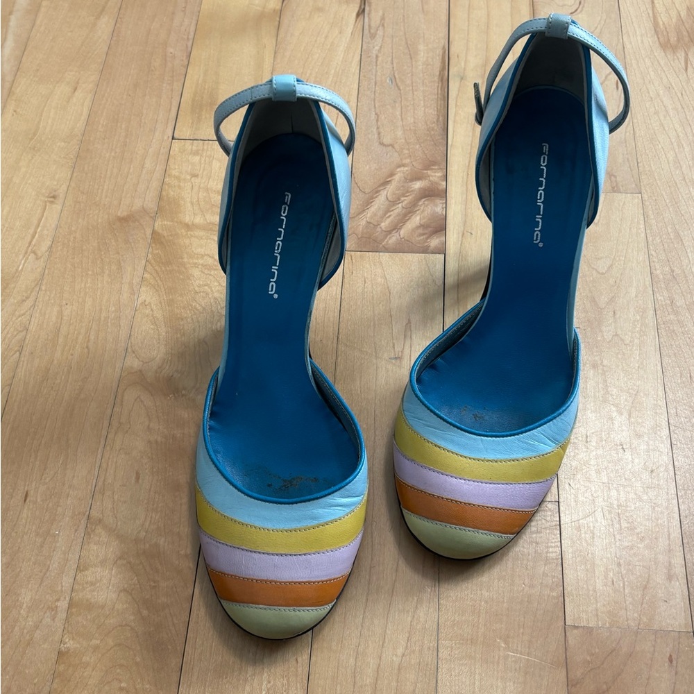 Y2K Colorful Strappy Heels by Fornarina